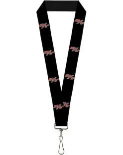 Buckle-Down Unisex-Adult's Lanyard-1.0"-Dodge Challenger R/t Emblem Repeat Black/wh, Multicolor, One-Size