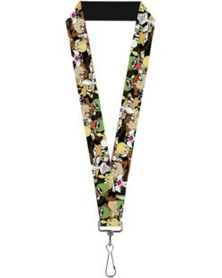 Buckle-Down Men's Lanyard-Looney Tunes, Multicolor, Standard