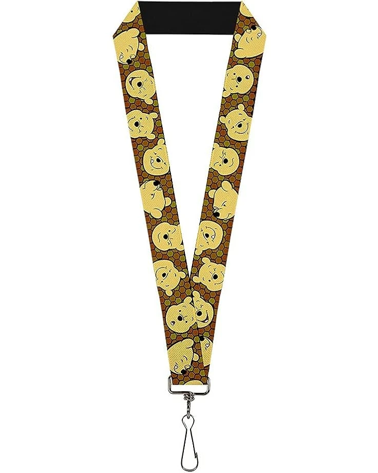 Buckle-Down Unisex Adults Lanyard - 1.0 Winnie The Pooh Expressions/Honeycomb Black/ Key Chain, Multicolor, One Size US 3 Buckle-Down Unisex Adults Lanyard - 1.0 Winnie The Pooh Expressions/Honeycomb Black/ Key Chain, Multicolor, One Size US