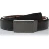 Perry Ellis Men's Portfolio Reversible Patterned Plaque Belt