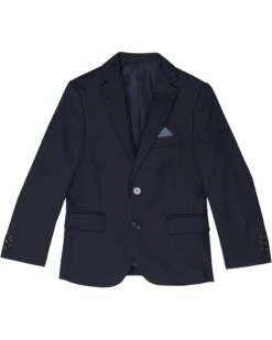 LAUREN Ralph Lauren Kids Navy Solid Suit Separate Jacket (Little Kids/Big Kids)