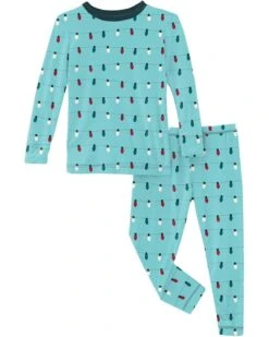 Kickee Pants Kids Long Sleeve Pajama Set (Big Kids)