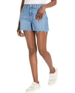 Madewell Curvy Perfect Vintange Shorts In Swanset Wash