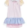 Polo Ralph Lauren Kids Color-Blocked Mesh Polo Dress & Bloomer (Infant) -Daily Clothes Store 71GWncwxDzL. AC SR736920