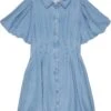 HABITUAL Girl Puff Sleeve Fit-and-Flare Dress (Big Kids) -Daily Clothes Store 71NIoxKgscL. AC SR736920