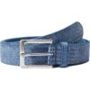 Johnnie-O Vintage Lizard Embossed Leather Belt