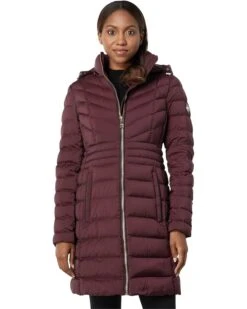 MICHAEL Michael Kors 3/4 Zip Front Lightweight Down Jacket M825095F74