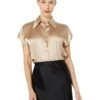 Vince Cap Sleeve Ruched Back Blouse -Daily Clothes Store 71oBCsAWXNL. AC SR736920