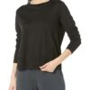 Eileen Fisher Crew Neck Long Sleeve Tee -Daily Clothes Store 71r93xHb3L. AC SR736920