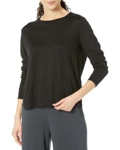 Eileen Fisher Crew Neck Long Sleeve Tee