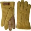 UGG Contrast Water Resistant Sheepskin Tech Gloves