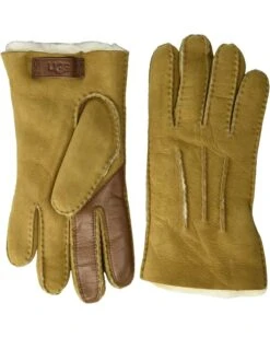 UGG Contrast Water Resistant Sheepskin Tech Gloves