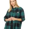 Carhartt Rugged Flex® Loose Fit Midweight Flannel Long Sleeve Plaid Shirt