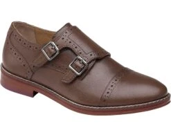 Johnston & Murphy Kids Conard Double Monk (Little Kid/Big Kid)