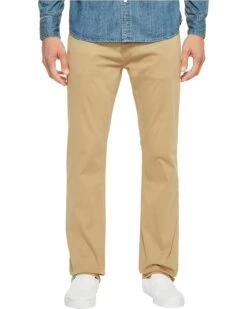 Mavi Jeans Zach Classic Straight Jeans In British Khaki Twill