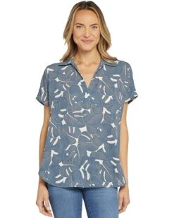 NYDJ Short Sleeve Becky Blouse