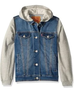 Levi's® Kids Hooded Trucker Jacket (Little Kids)