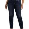 Silver Jeans Co. Plus Size Elyse Mid-Rise Straight Leg Jeans W03403EDB441 -Daily Clothes Store 81tcXE0staL. AC SR736920