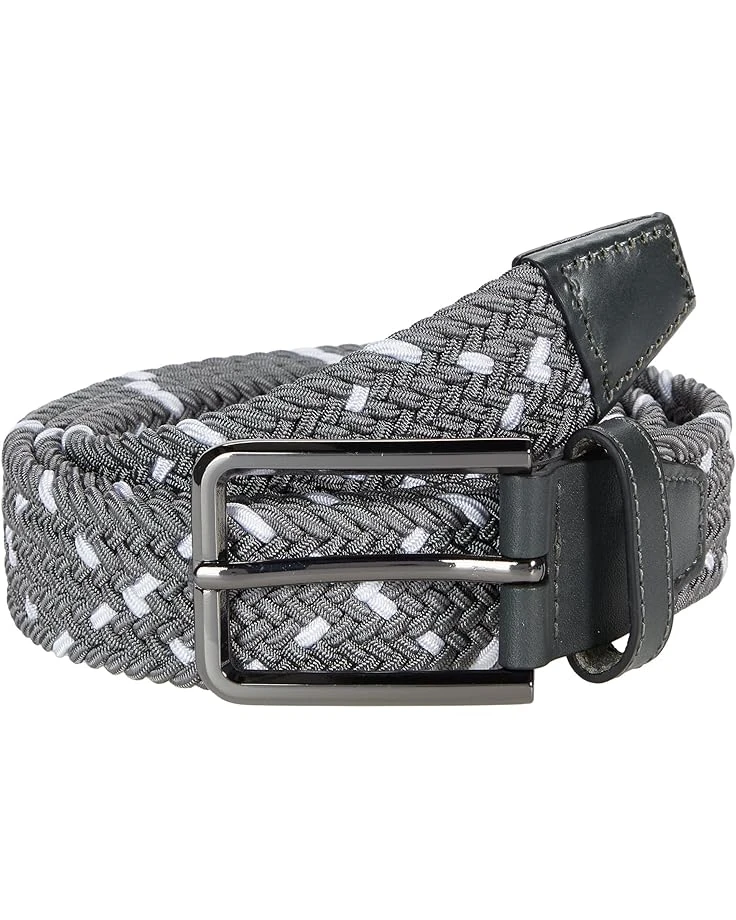 Johnston & Murphy Leather Woven Belt 3 Johnston & Murphy Leather Woven Belt