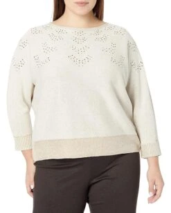 NIC+ZOE Plus Size Constellation Sweater