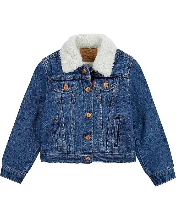 Levi's® Kids Sherpa Trucker Jacket (Little Kids) 3 Levi's® Kids Sherpa Trucker Jacket (Little Kids)
