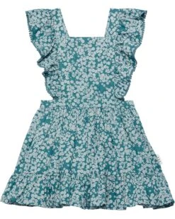 HUXBABY Daisy Ruffle Pinafore (Infant/Toddler)