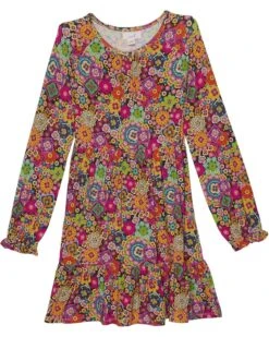 PEEK Vibrant Floral Knit Dress (Toddler/Little Kids/Big Kids)